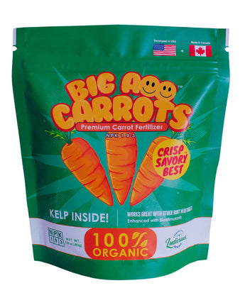 Fertilizer for Carrots by BigAss Carrot Fertilizer - 100% Organic (12 oz pouch)