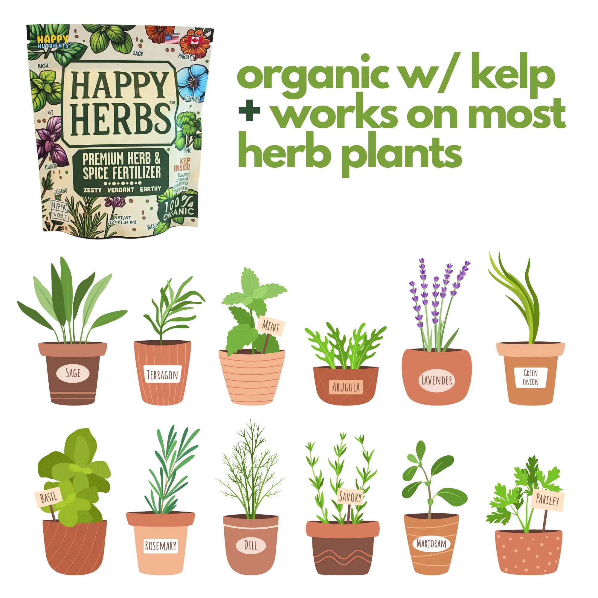 best plant food for indoor herbs Herbs Fertilizer – Organic Plant Food for Basil, Mint, Parsley & Herb Gardens – Happy Nutrients