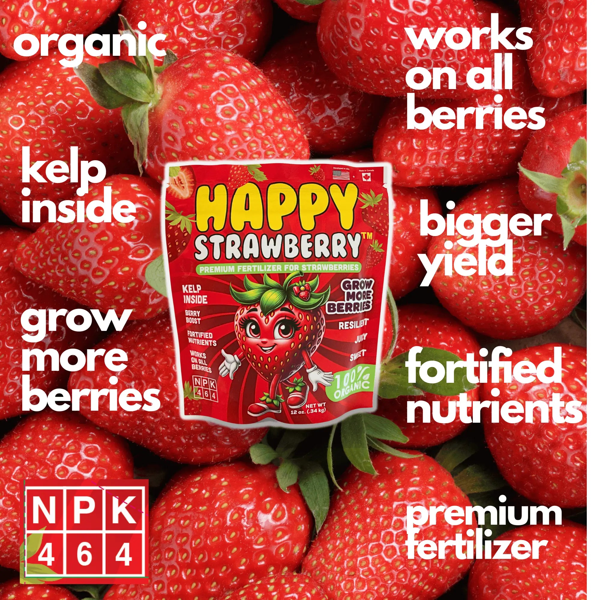 fertilizer for strawberry plant Happy Strawberry Fertilizer Organic Premium Fertilizer for Strawberrie – Happy Nutrients