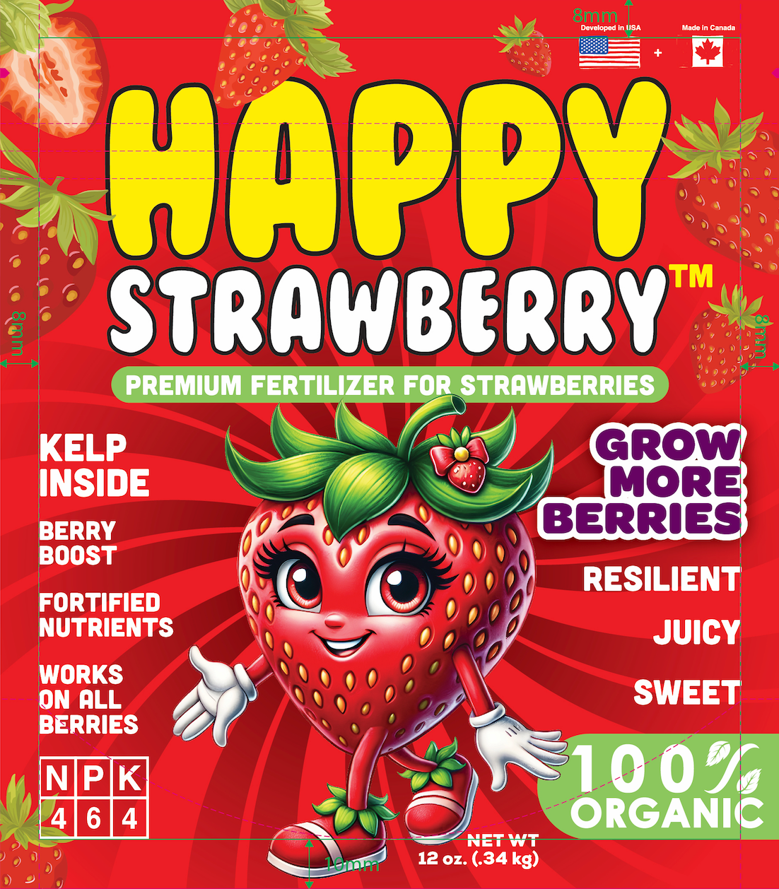 liquid fertilizer for strawberry plants Happy Strawberry Fertilizer Organic Premium Fertilizer for Strawberrie – Happy Nutrients